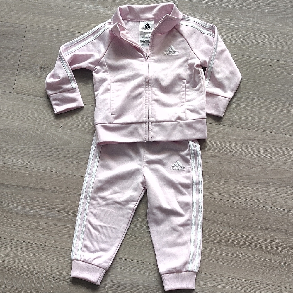 Adidas Light Pink Kids' Tracksuit 12 Months